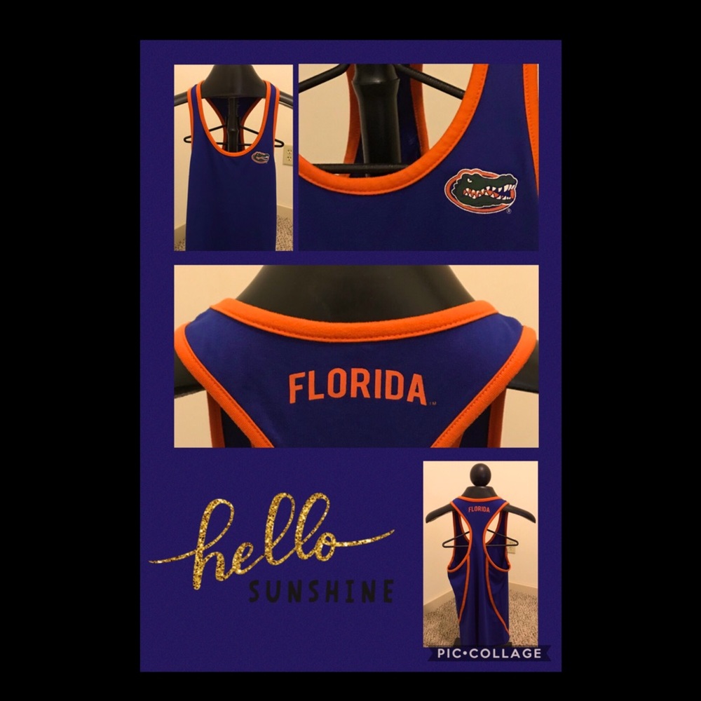 Colosseum Blue and Orange Racerback Tank Top